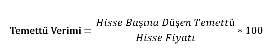 temettü verimi