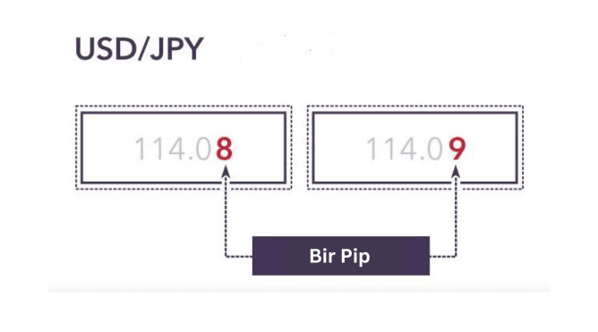USD/JPY döviz çiftinin pip