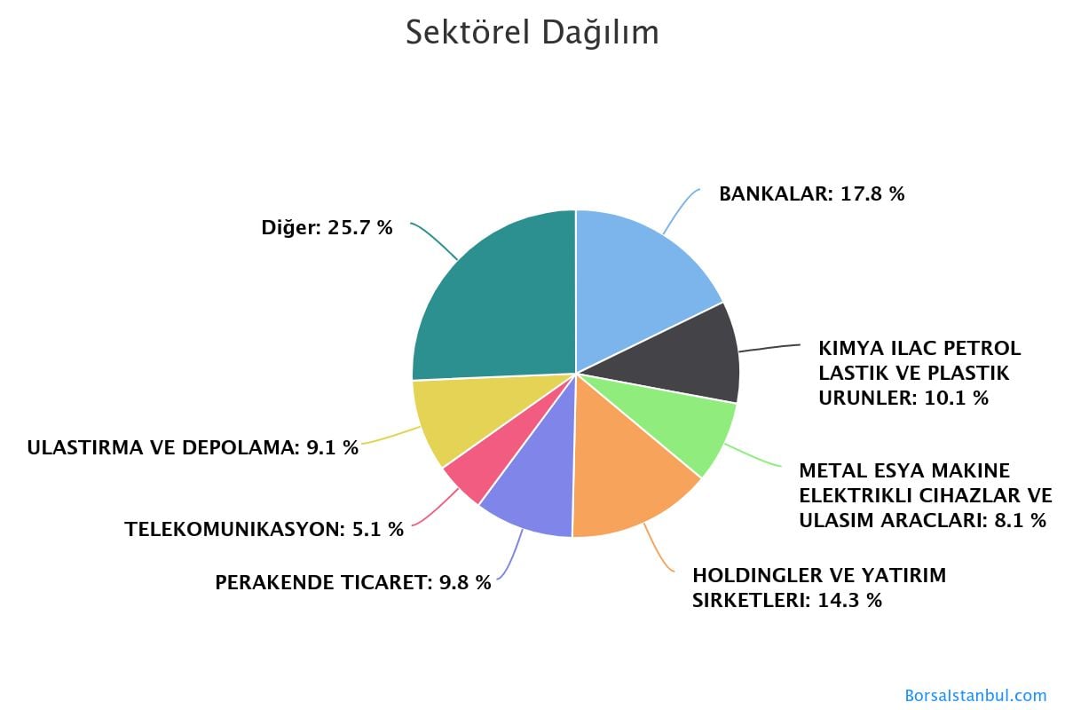 BIST 100 Sektörel Dağılım