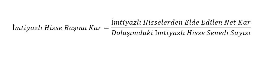 İmtiyazlı Hisse Başına Kar