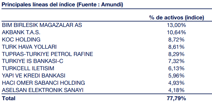 Amundi MSCI Turkey UCITS ETF Acc