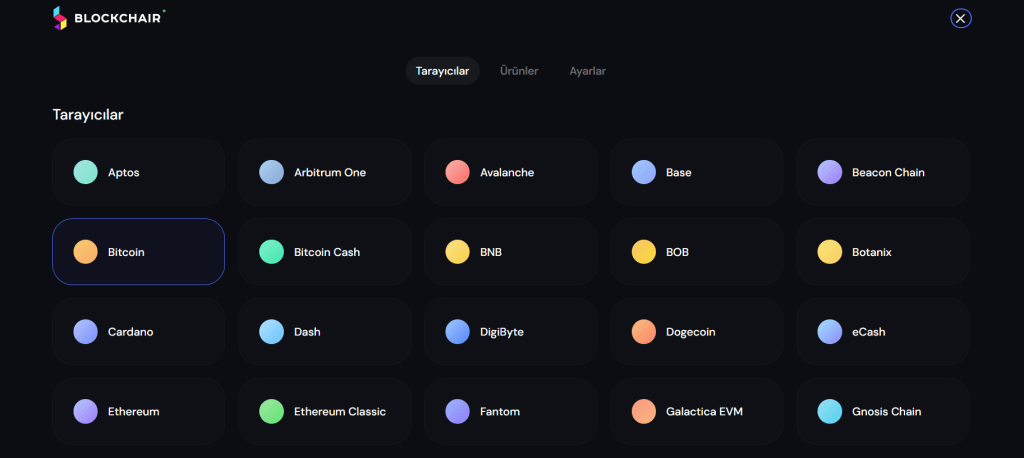 blockchair kripto para seçenekleri - bitcon