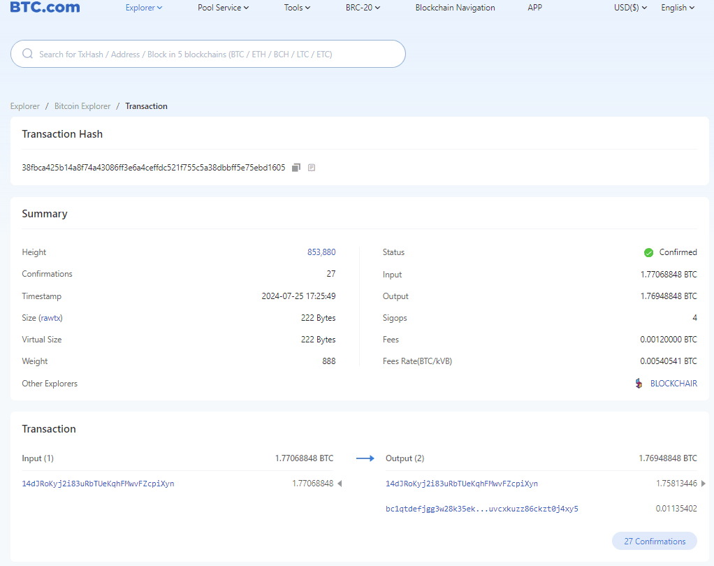 btc.com bitcoin explorer