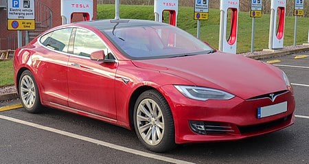 Tesla Model S, its benchmark car.