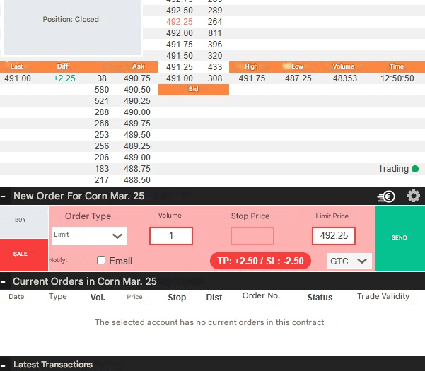 Kahve vadeli işlemlerinde pozisyon