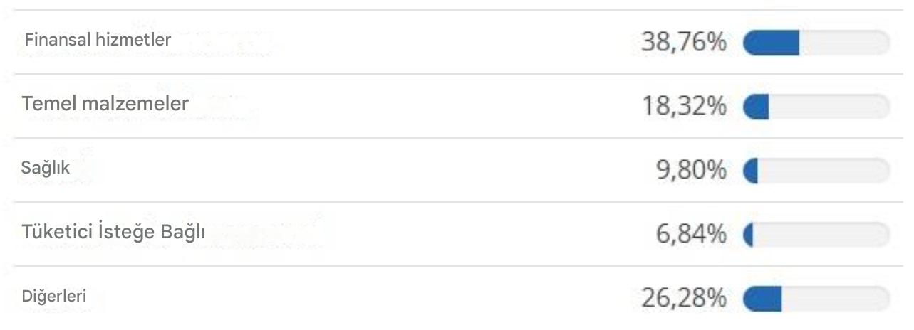 iShares MSCI Avustralya Sektör Tahsisi