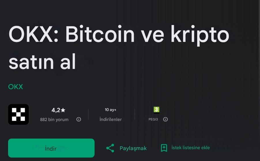 OKX'in Google Play Store kullanıcı yorumları