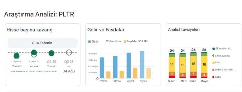 Palantir'in hisse senedi fiyatı hakkındaki görüşler nelerdir?