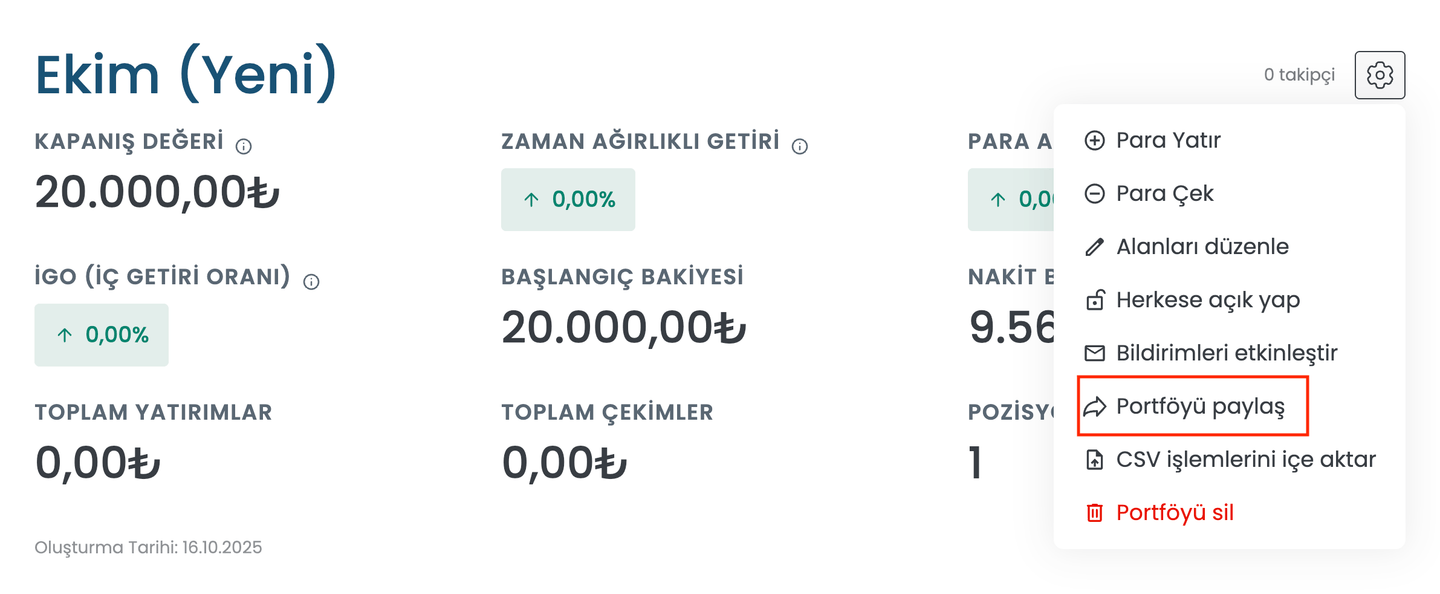 poetföy bağlantısı oluşturma